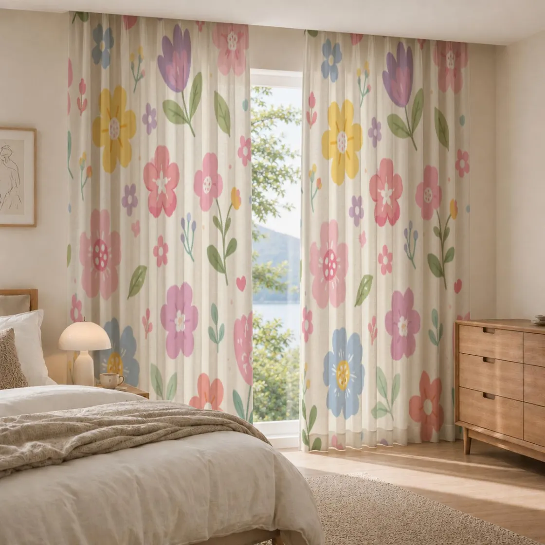 Square Blackout Curtains with Hooks | 265(GSM