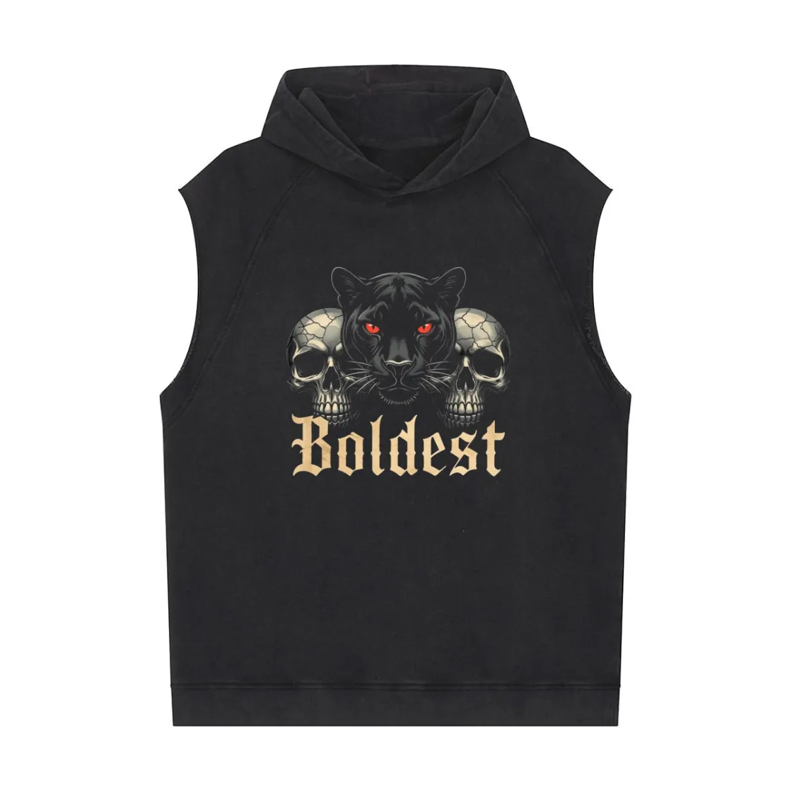 Men's Loose Sleeveless Hoodie|320GSM DTG