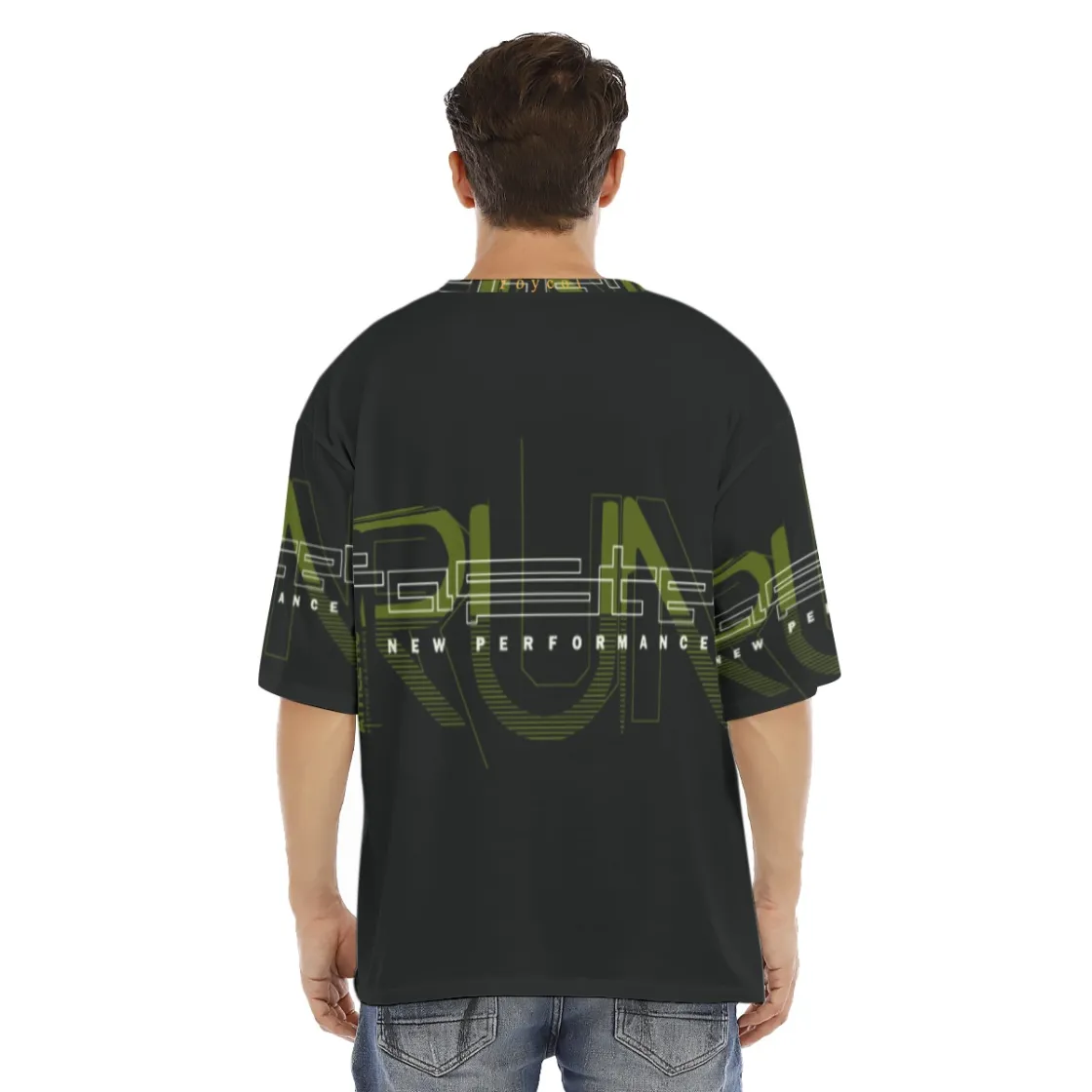 All-Over Print Men's Oversize Short Sleeve T-Shirt|180GSM COTTON