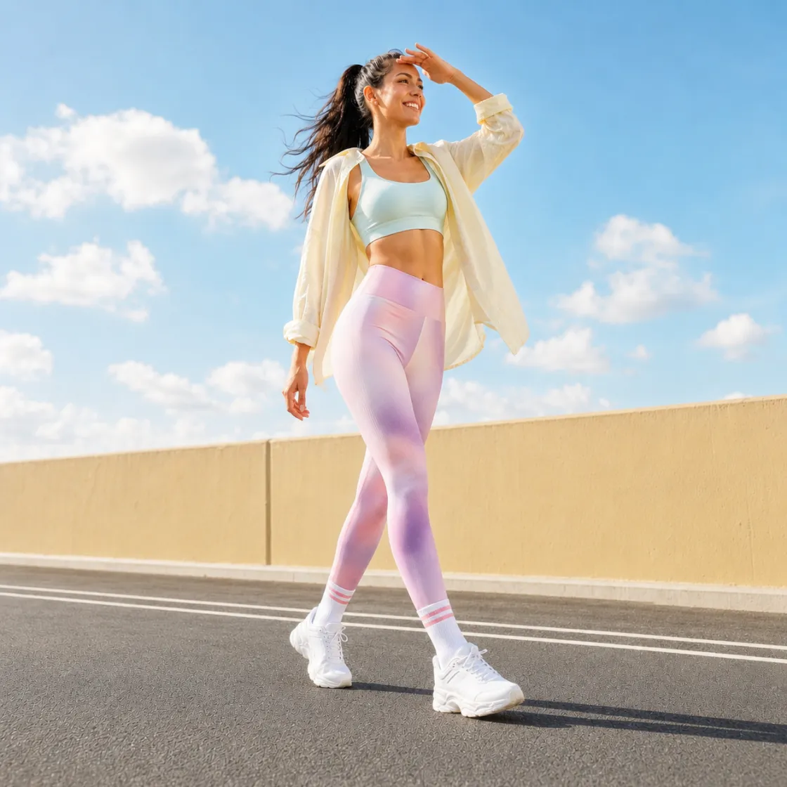 All-Over Print Women's High Waist Leggings | Side Stitch Closure