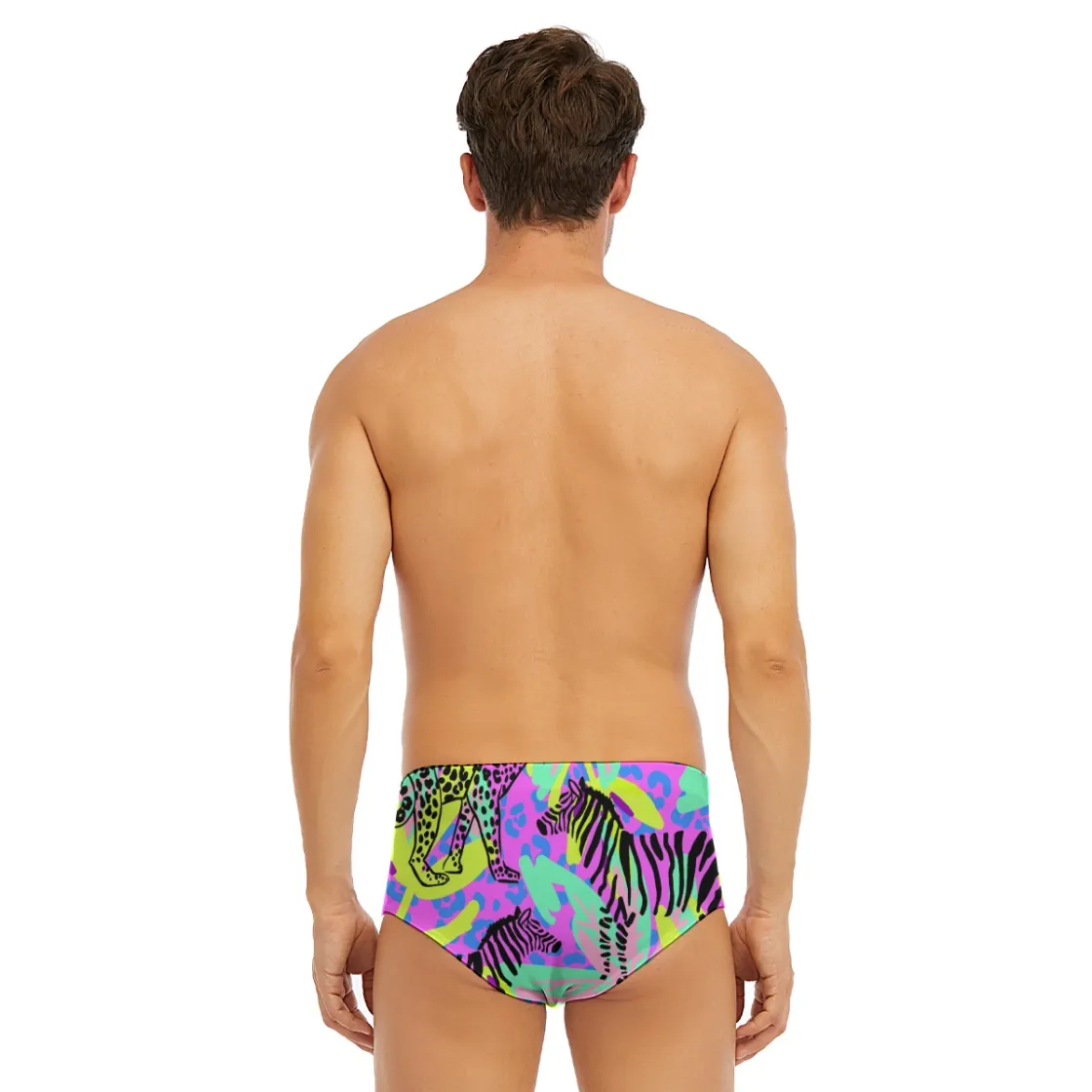 All-Over Print Men's Triangle Swim Trunks