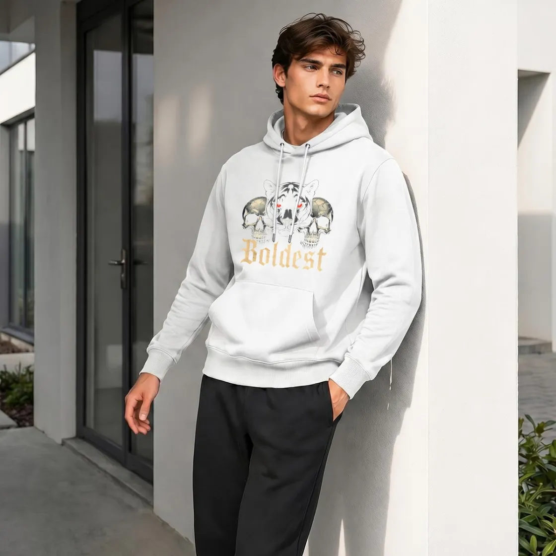 Men's Fleece Hoodie Printed in Canada| 270GSM Front DTF