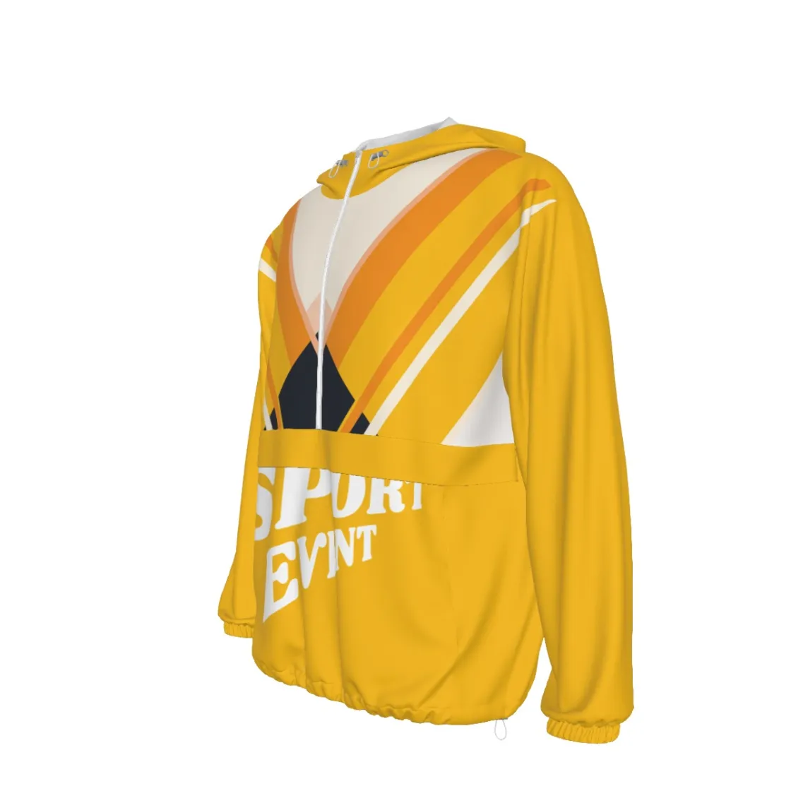 All-Over Print Unisex Pullover Jacket With Zipper Closure