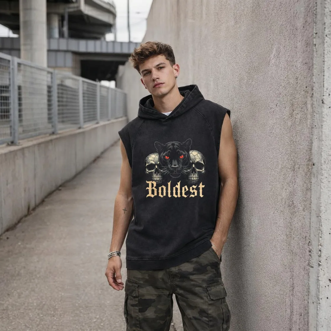 Men's Loose Sleeveless Hoodie|320GSM DTG