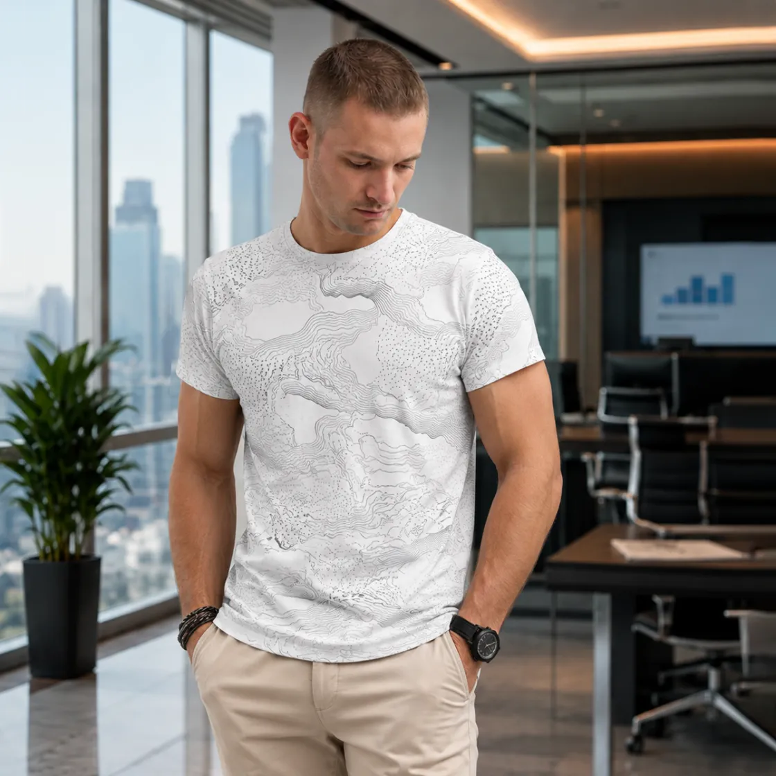 All-Over Print Men's O-Neck T-Shirt|Bonded Seam