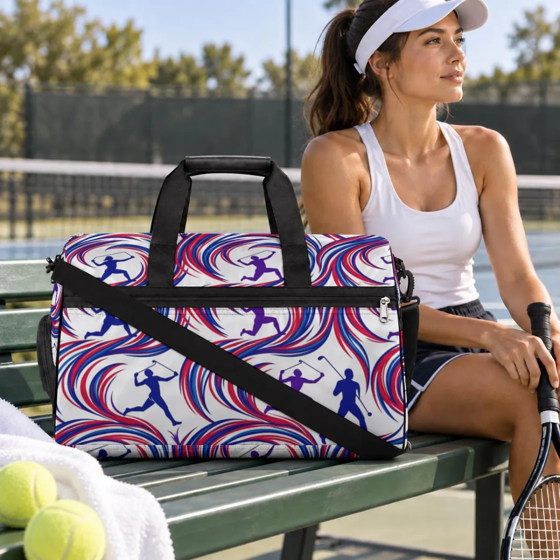 Large-Capacity Multi-Compartment Gym Bag With Vent Hole