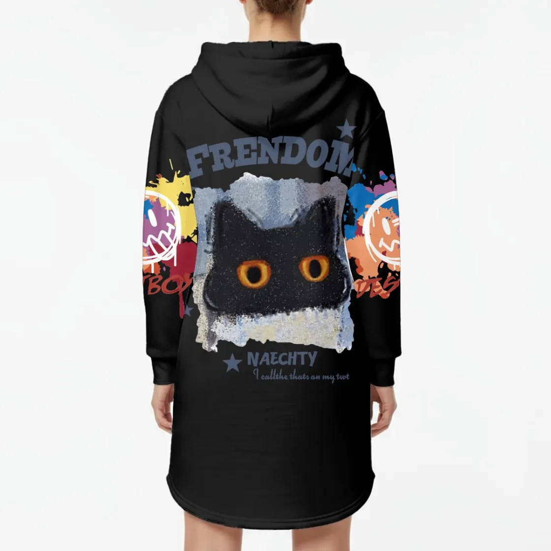 Women’s Hoodie Dress With Fleece|DTF
