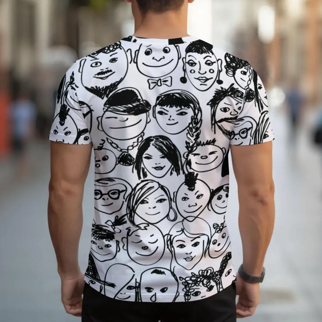 All-Over Print Men's T-shirt | Birdseye