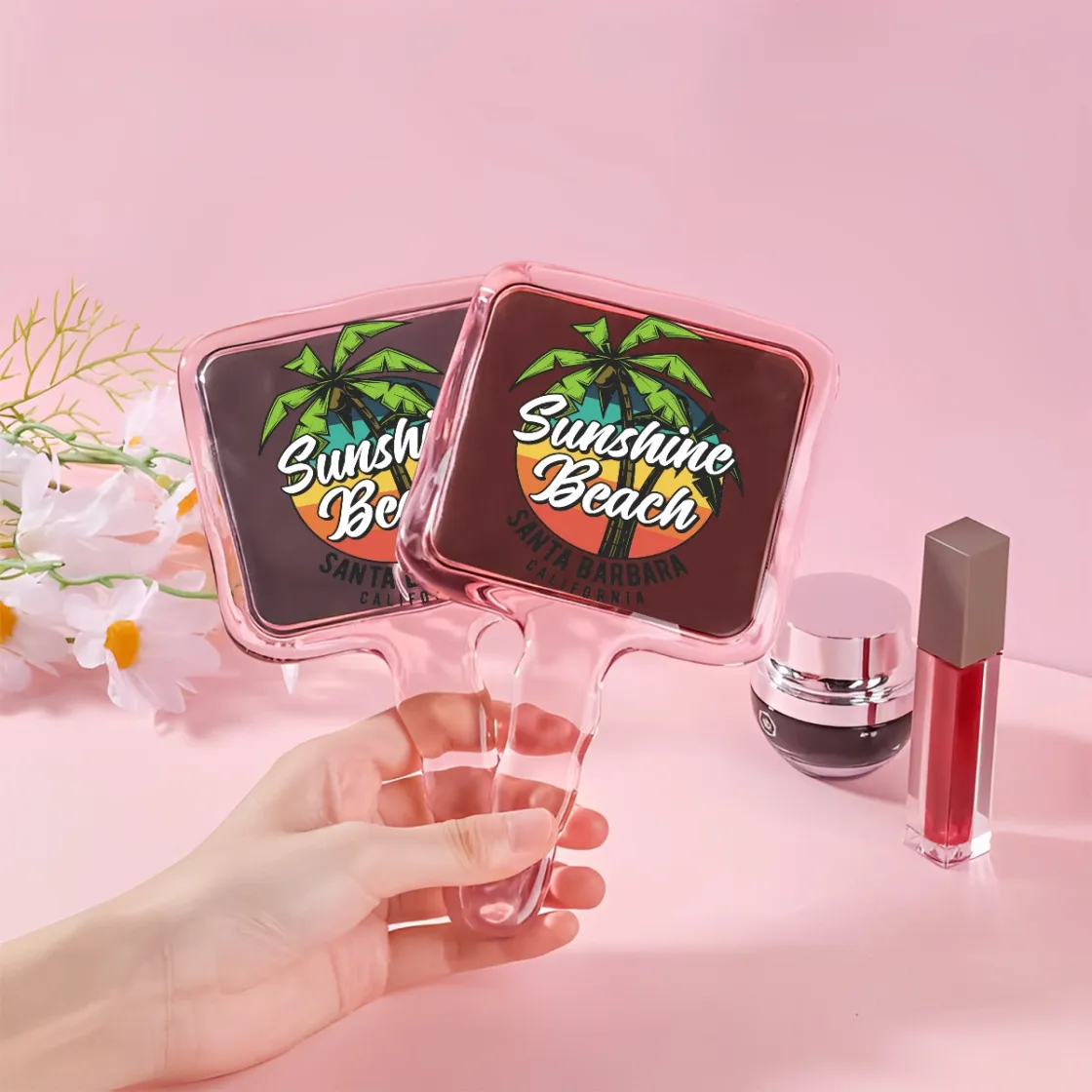 Cute Handheld Makeup Mirror