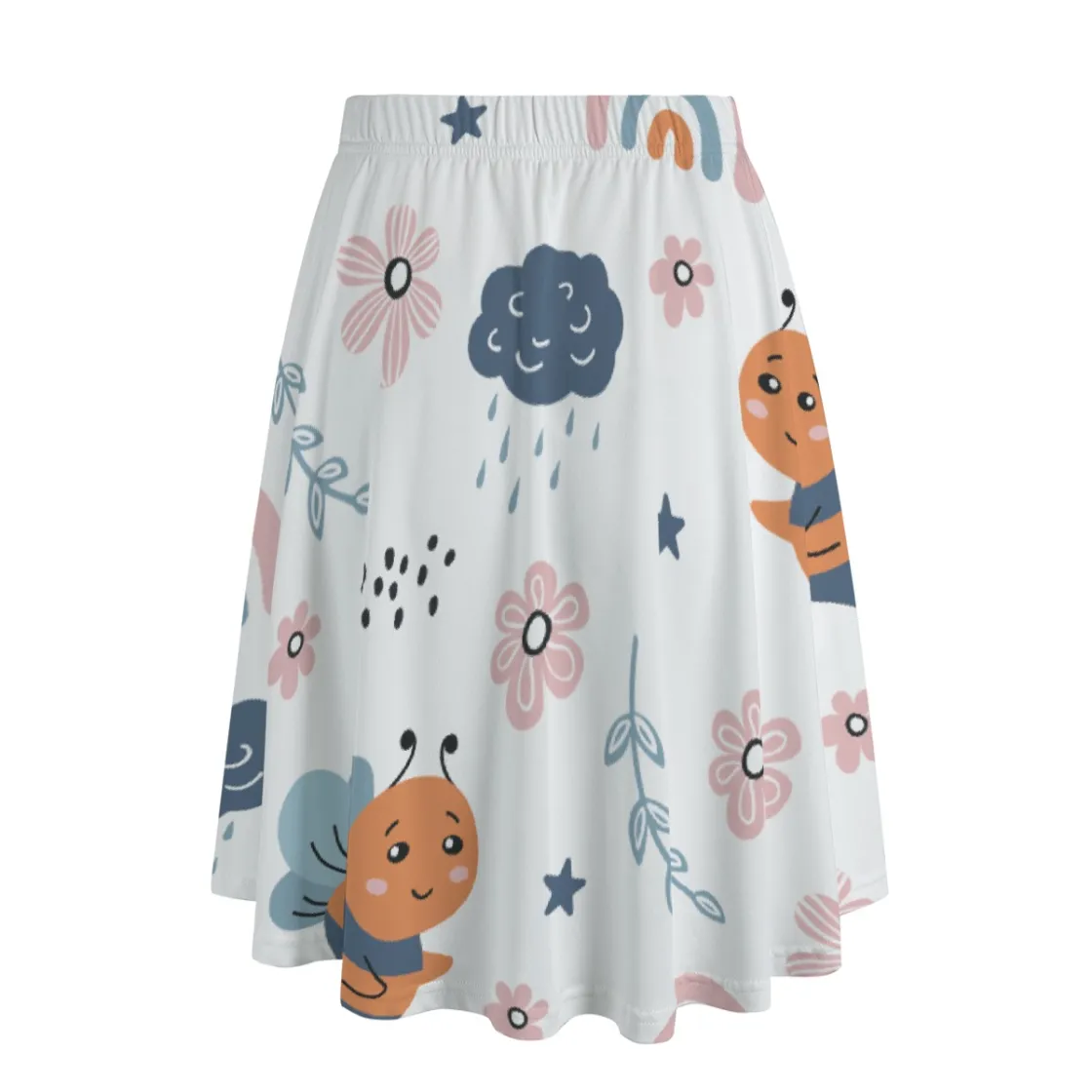 All-Over Print Women's Long Maxi Skirt With Pockets
