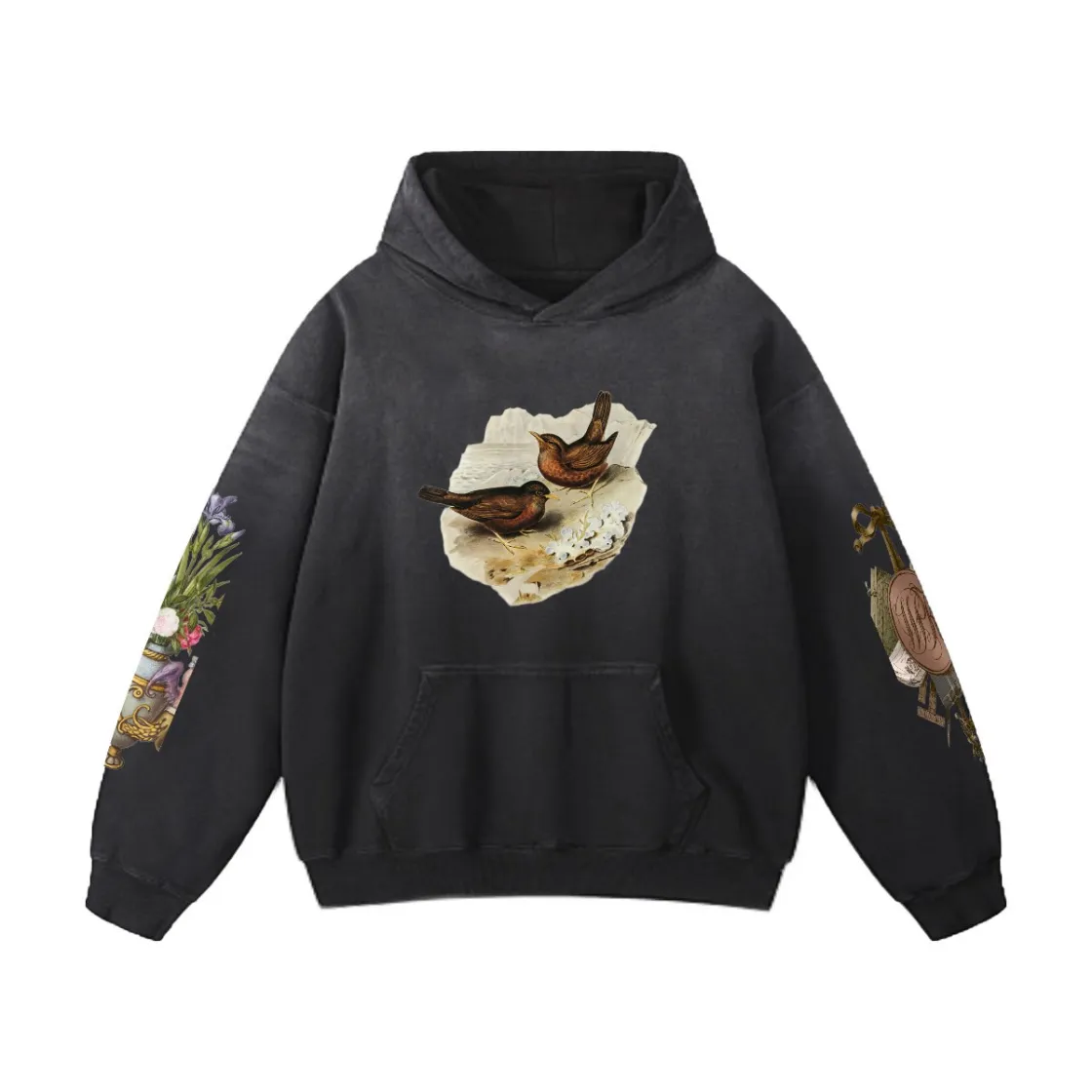 Men’s Vintage Wash Pullover Hoodie|420GSM DTG