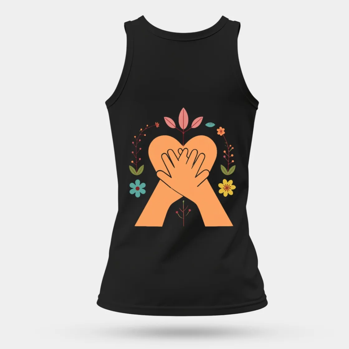 Women's Comfortable and Breathable Sports Tank Top Printed in USA|180GSM Back DTF