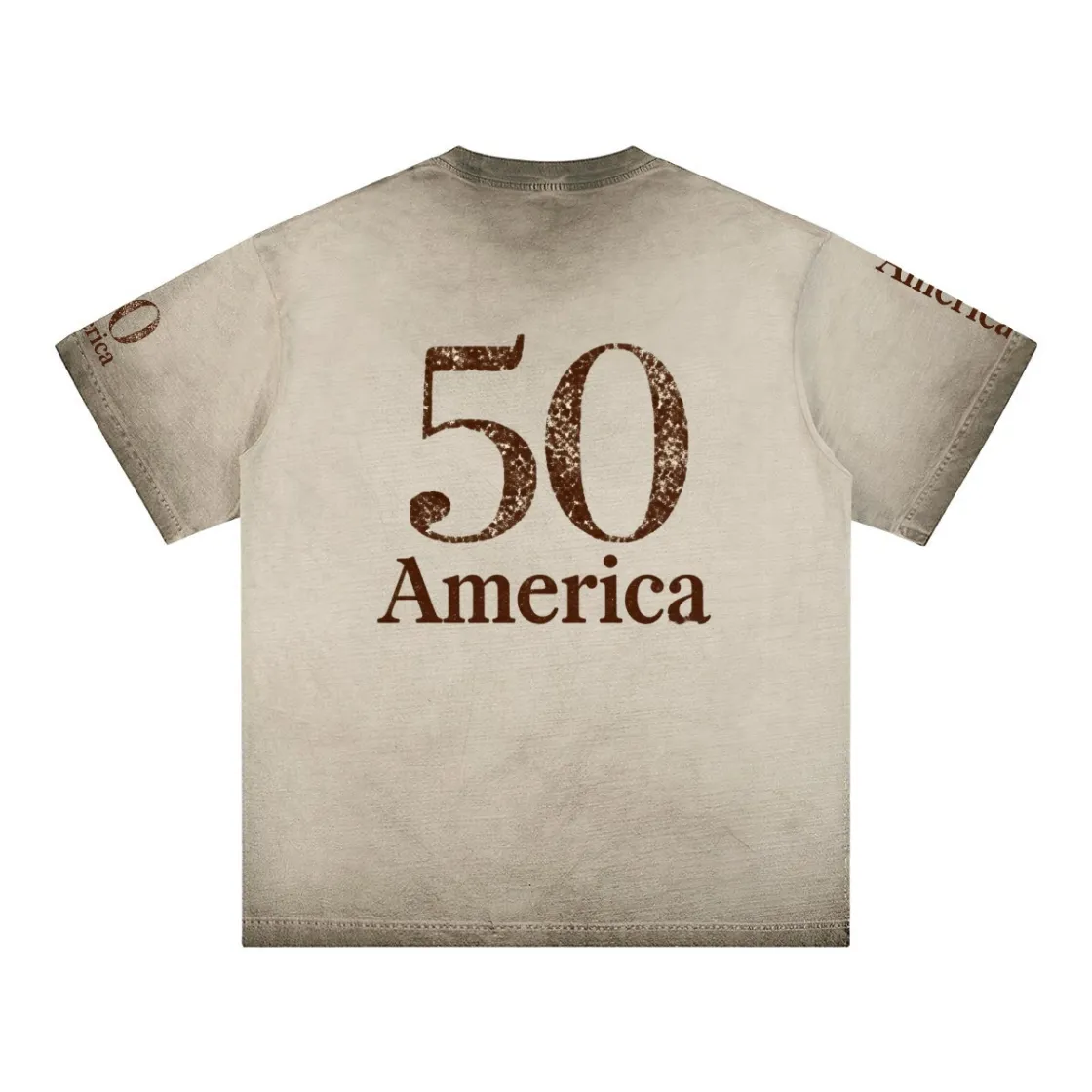 Men's Retro Heavyweight Washed T-shirt|Cotton DTG