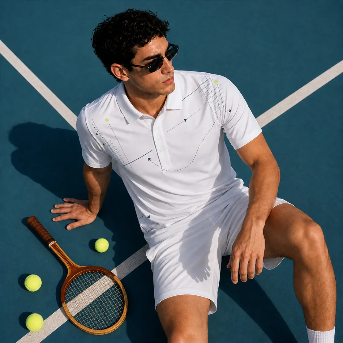 All-Over Print Men's Polo Shirt|Bonded Seam