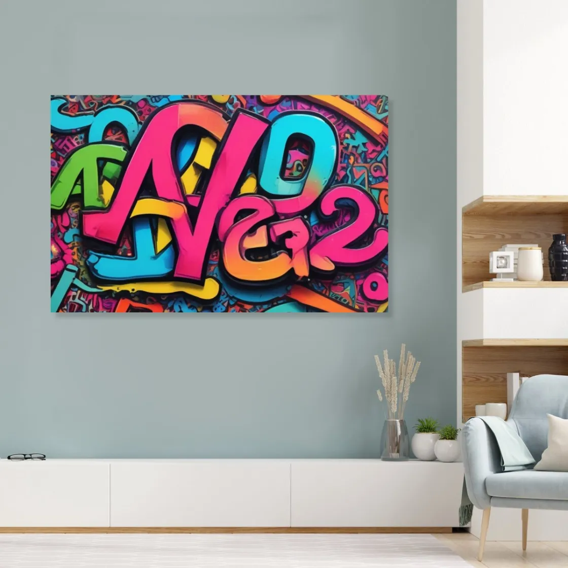 Framed Single-Piece Mural Printed in USA 3:2