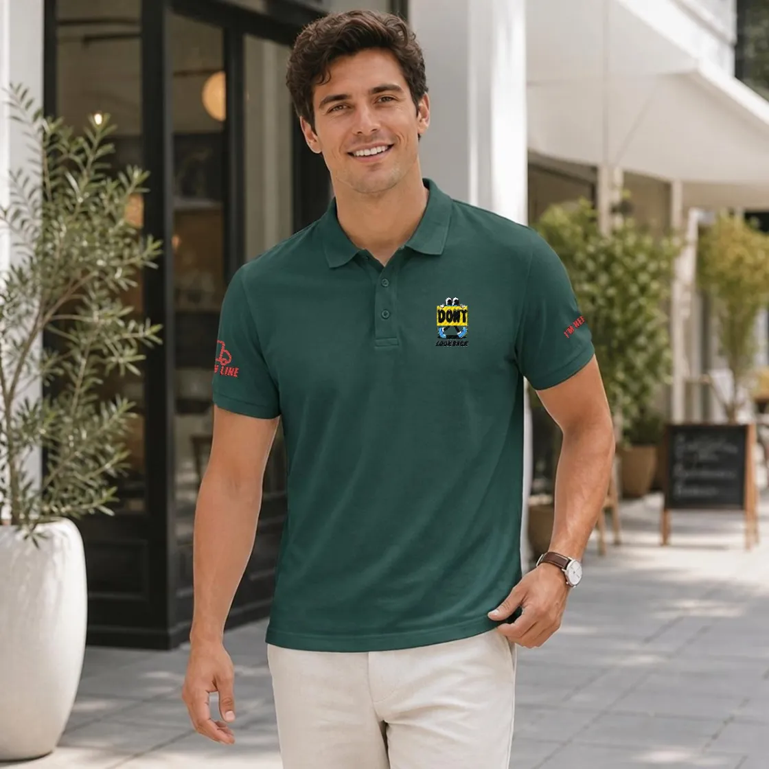 Men’s Heavyweight Cotton Polo Shirt|Embroidery