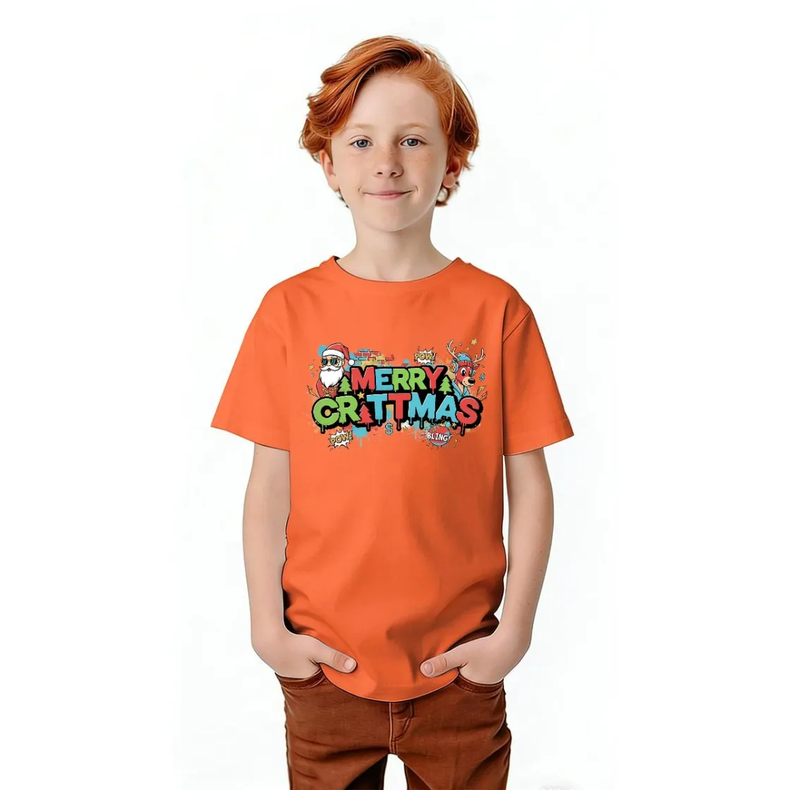 Kid's T Shirt Printed in USA|Gildan 5000B Front DTF