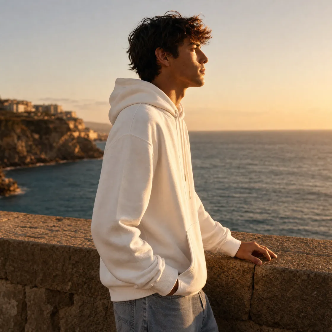All-Over Print Men's Thicken Pullover Hoodie