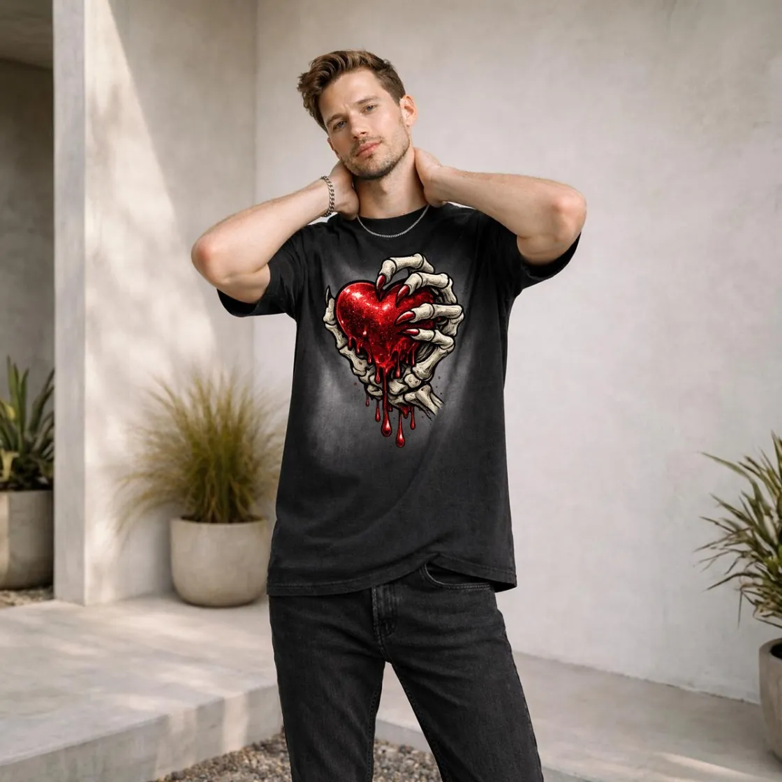 Men's Vintage Washed Boxy T-Shirt|250GSM DTG