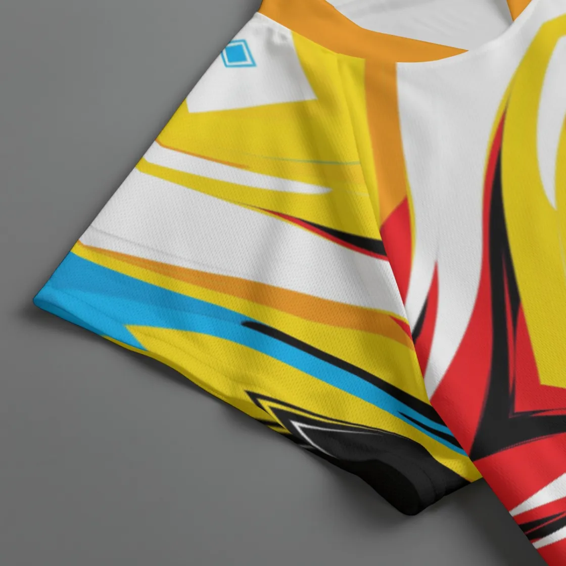 All-Over Print Men's Jersey With Short Raglan Sleeve