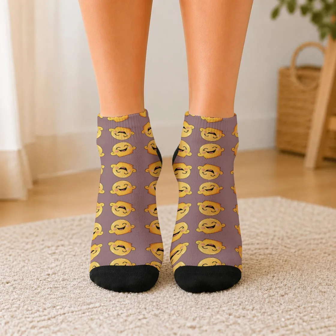 All-Over Print Unisex Color-Block Athletic Socks