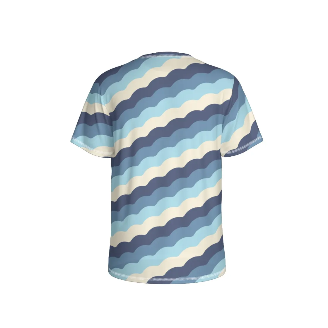 All-Over Print Men's Round Neck Sports T-Shirts|210GSM