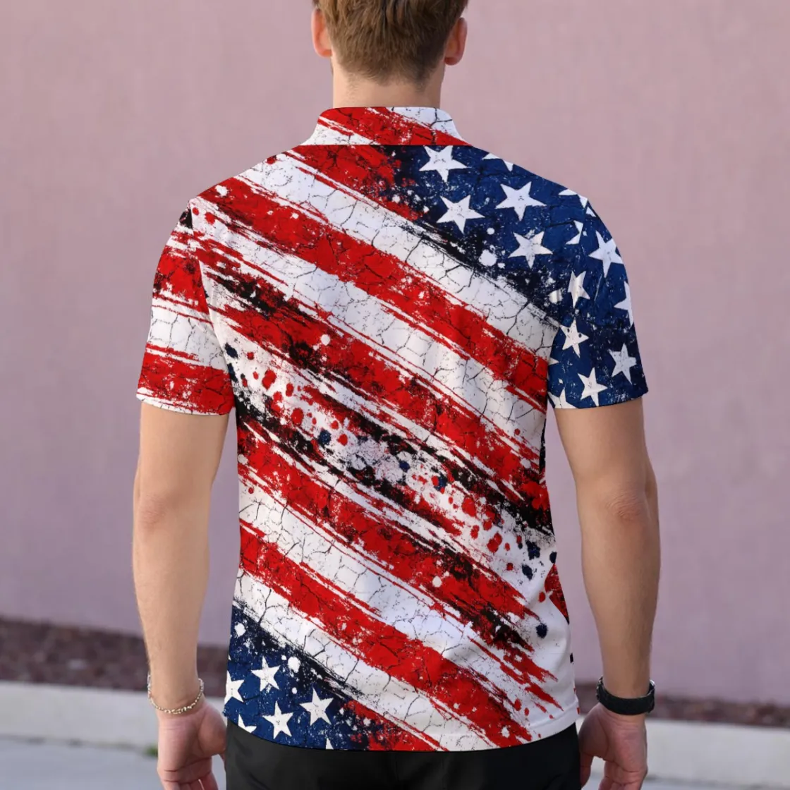 All-Over Print All Over Print Men‘s One-Piece Collar Polo Shirt|210GSM