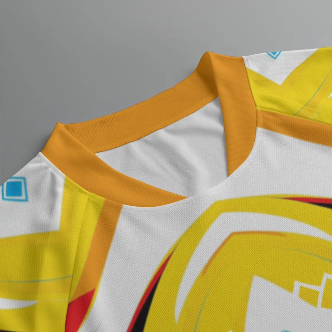 All-Over Print Men's Jersey With Short Raglan Sleeve
