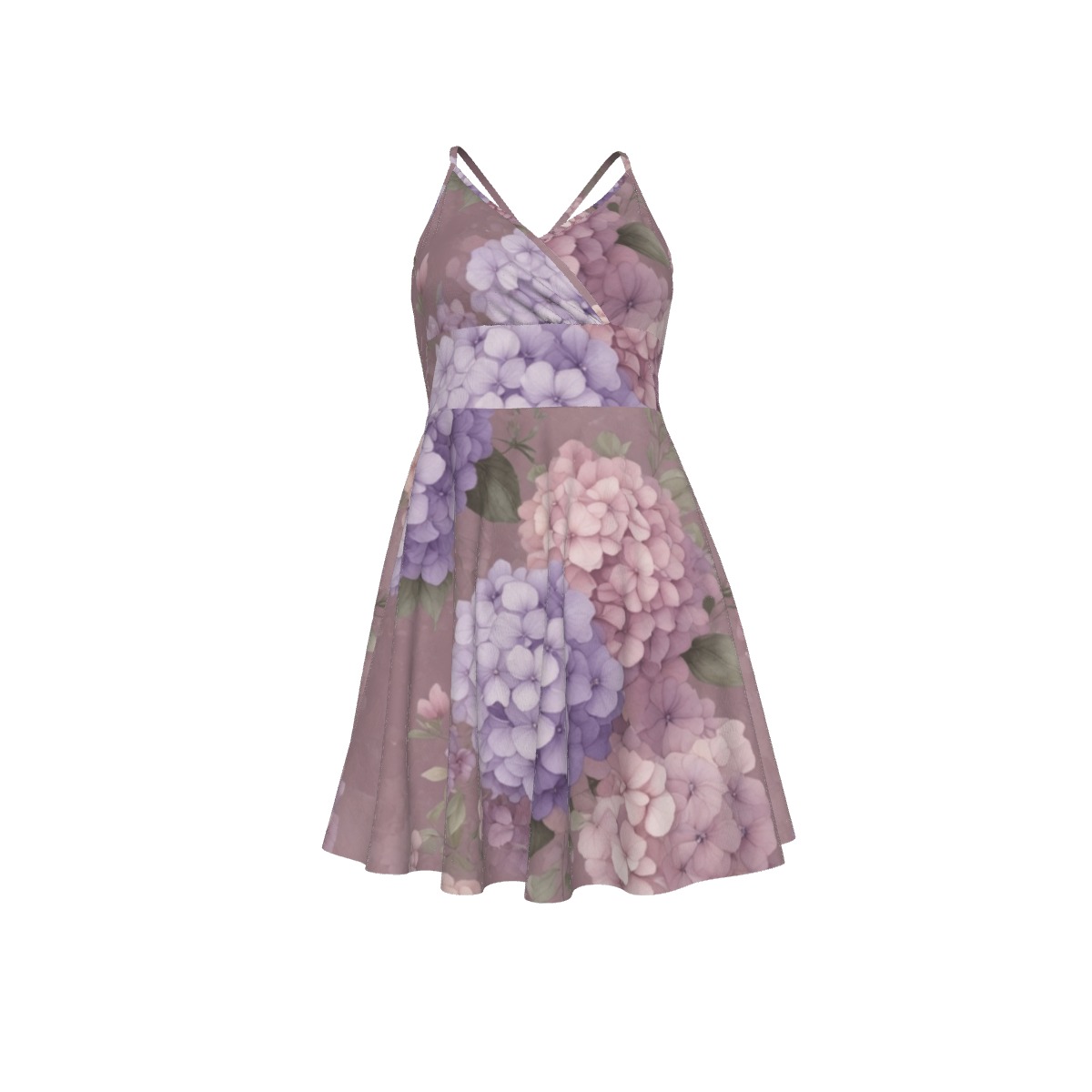 All-Over Print Women‘s Cross Cami Dress (P959A)