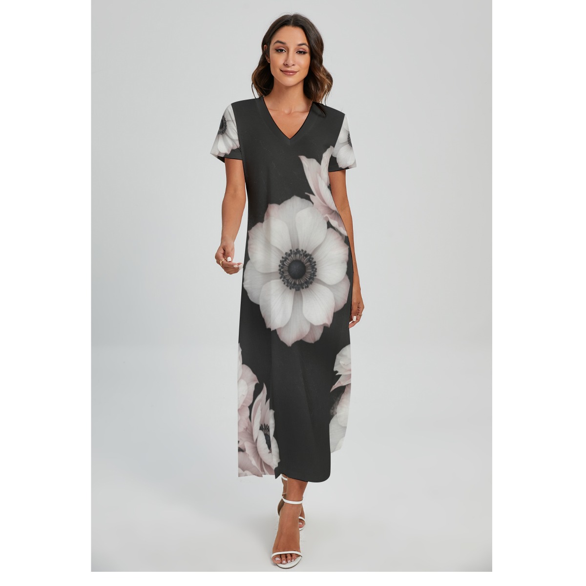 Dress with slit