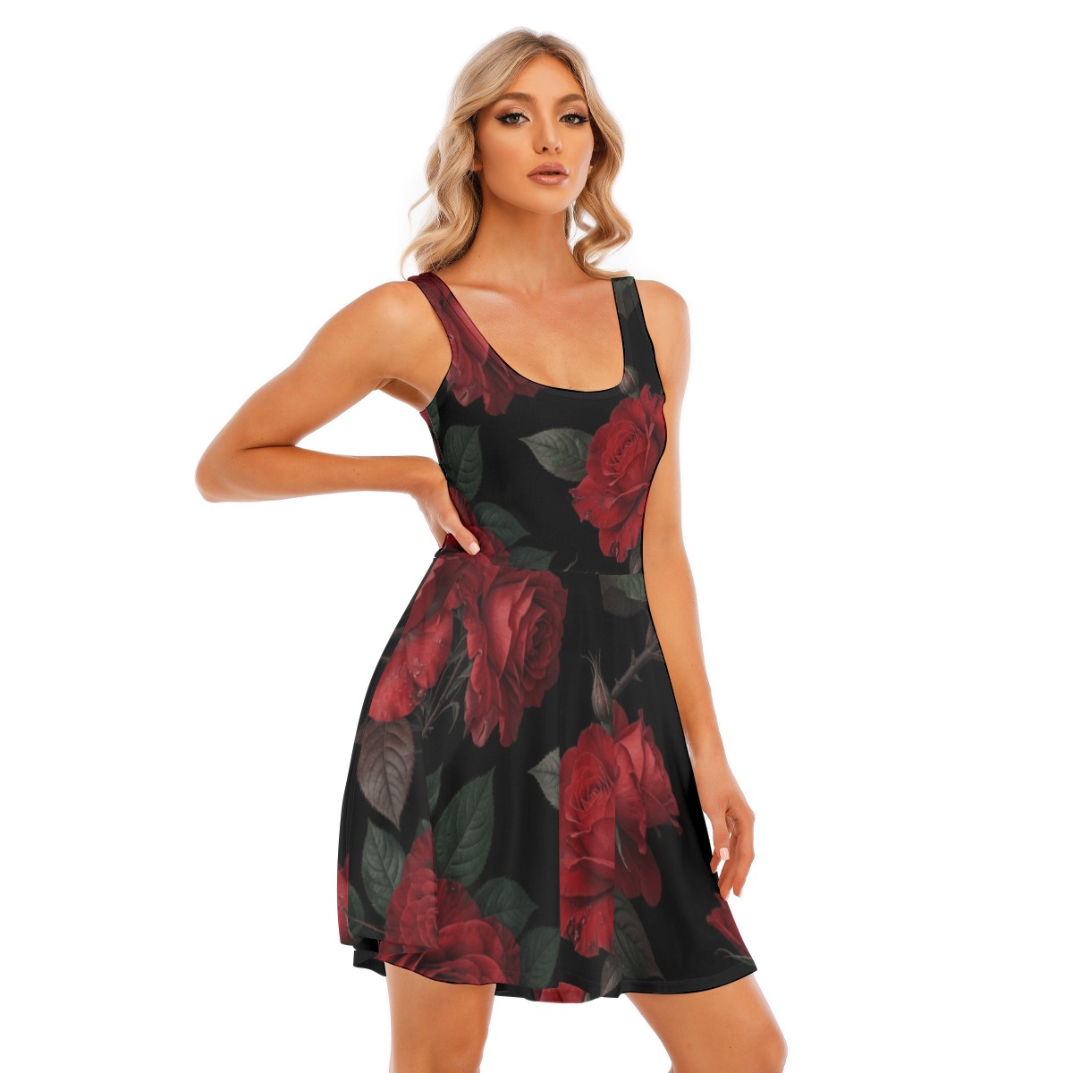 All-Over Print Women's Tank Vest Dress (P9FDU)