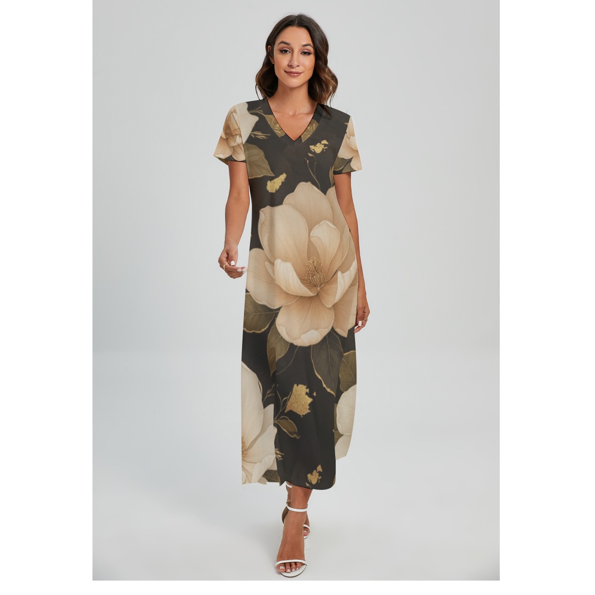 Dress with slit