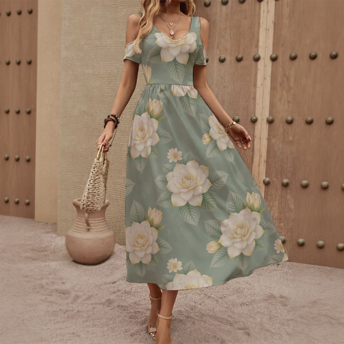 Off-shoulder dress