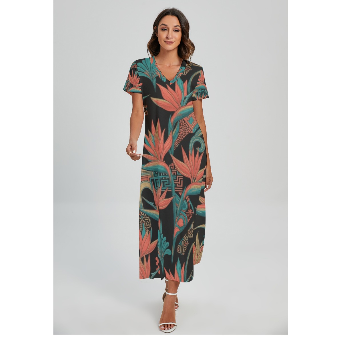 Dress with slit