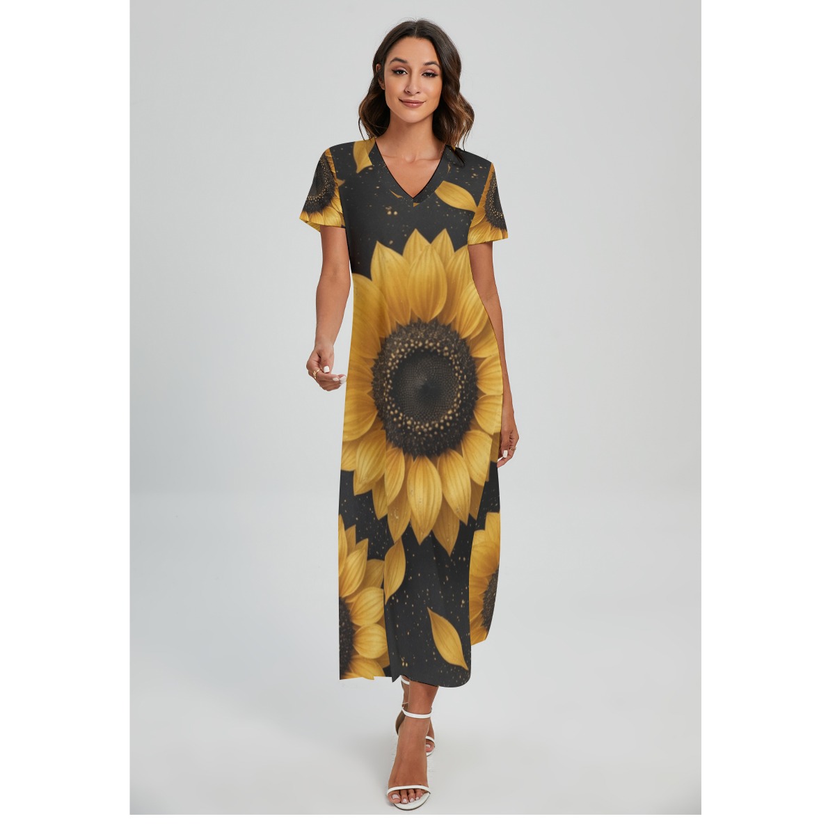Dress with slit