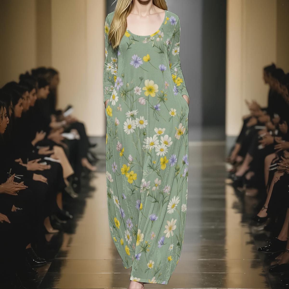 Maxi dress, velvet
