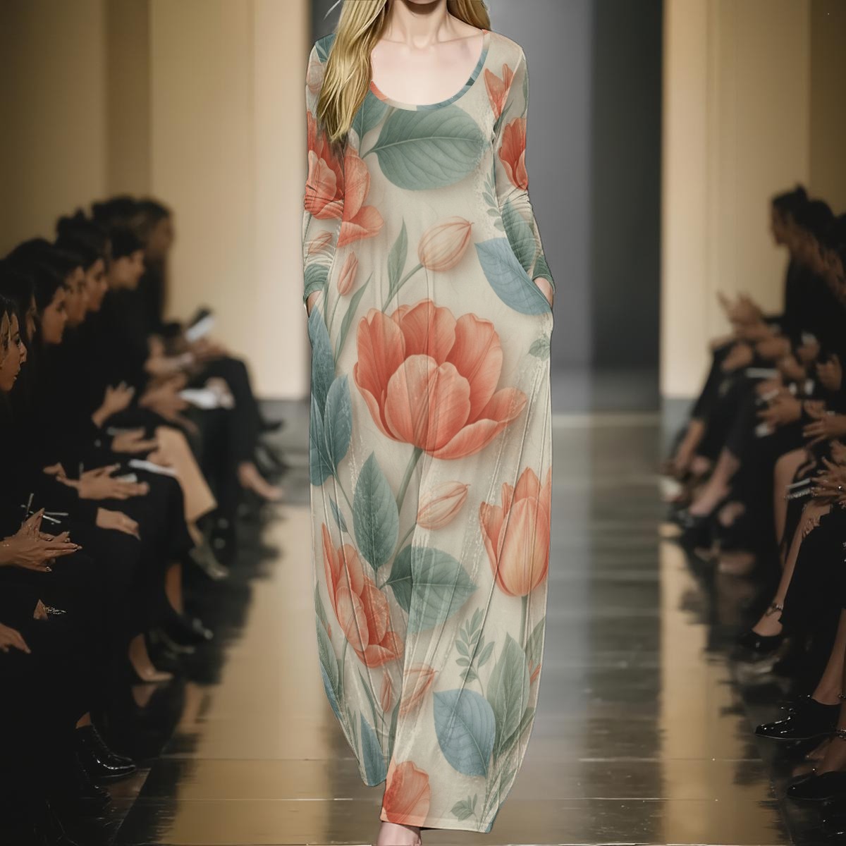 Maxi dress, velvet