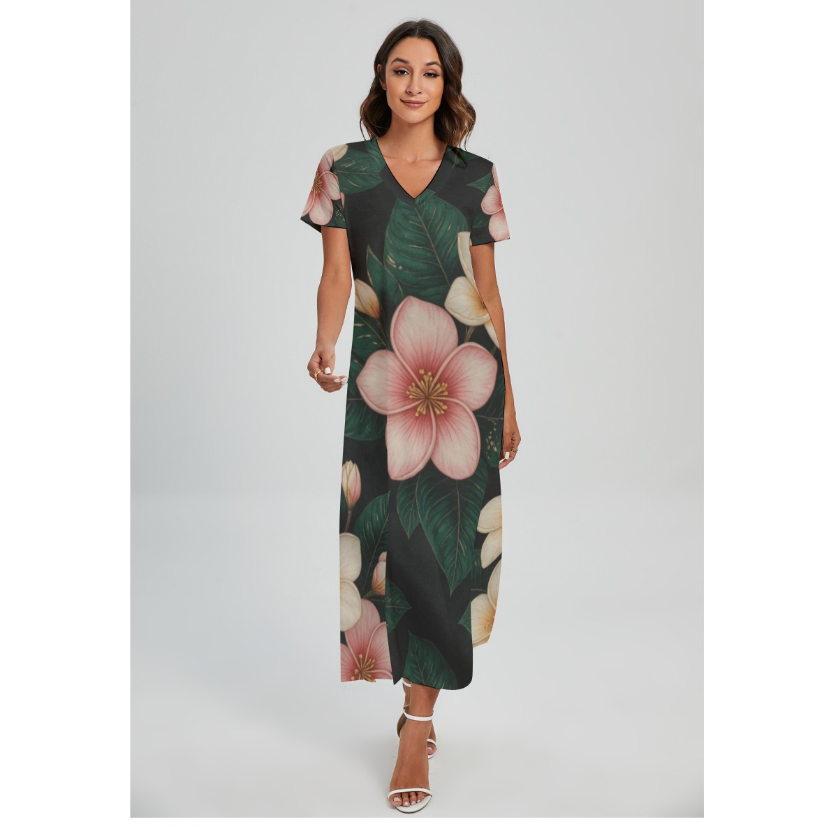 Dress with slit