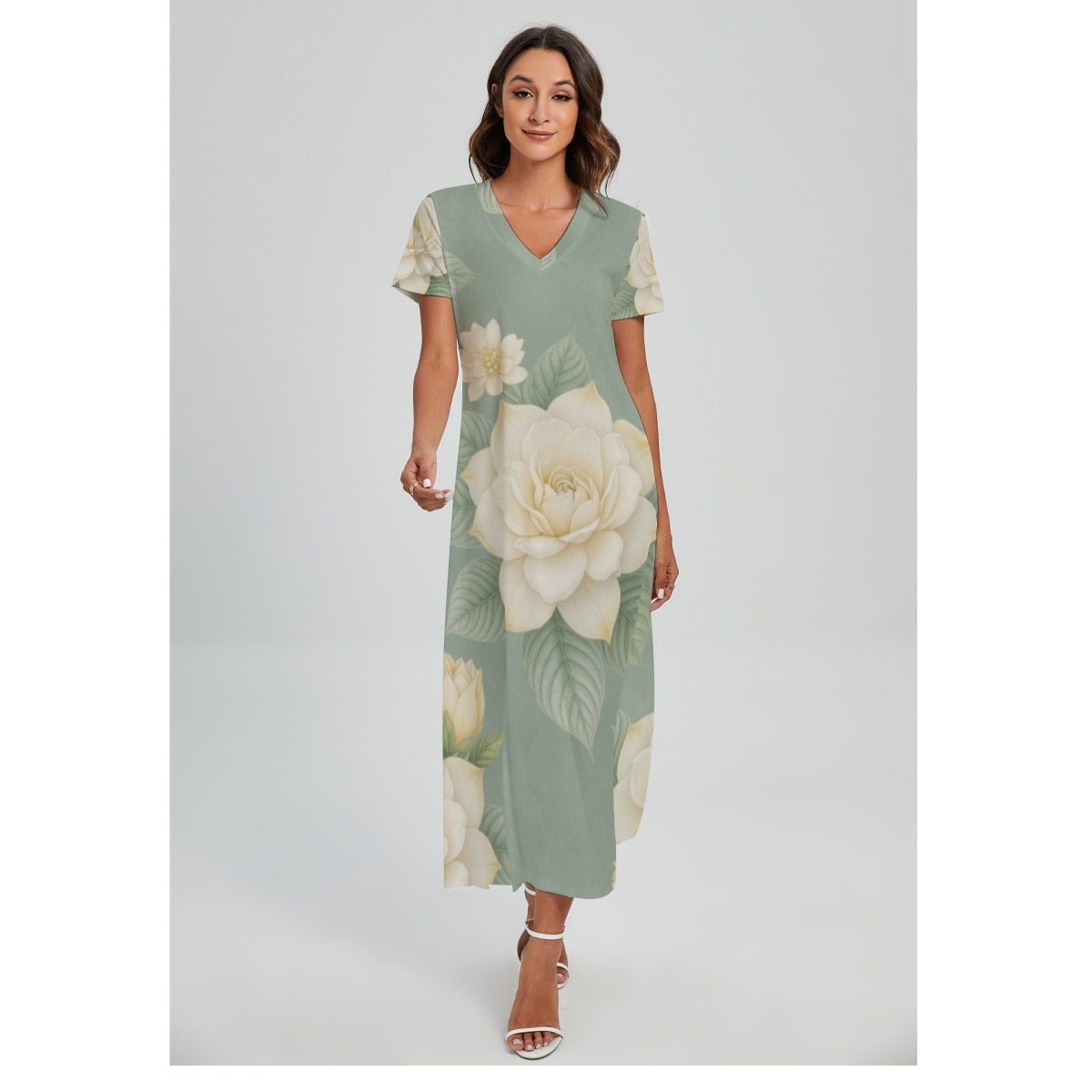Dress with slit