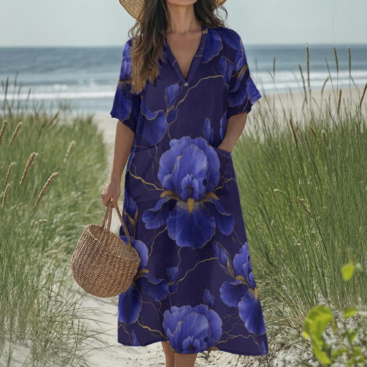 V-neck dress