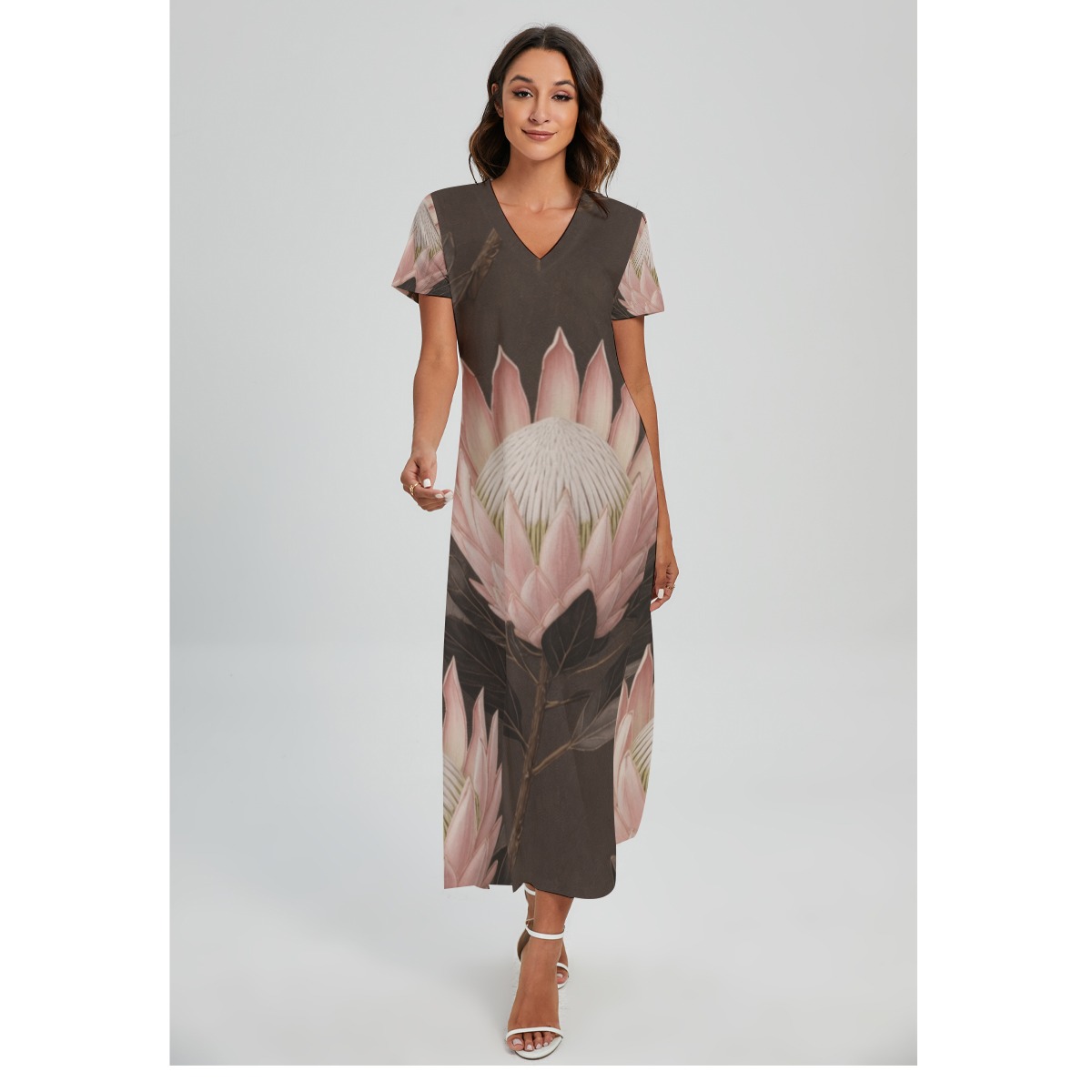 Dress with slit