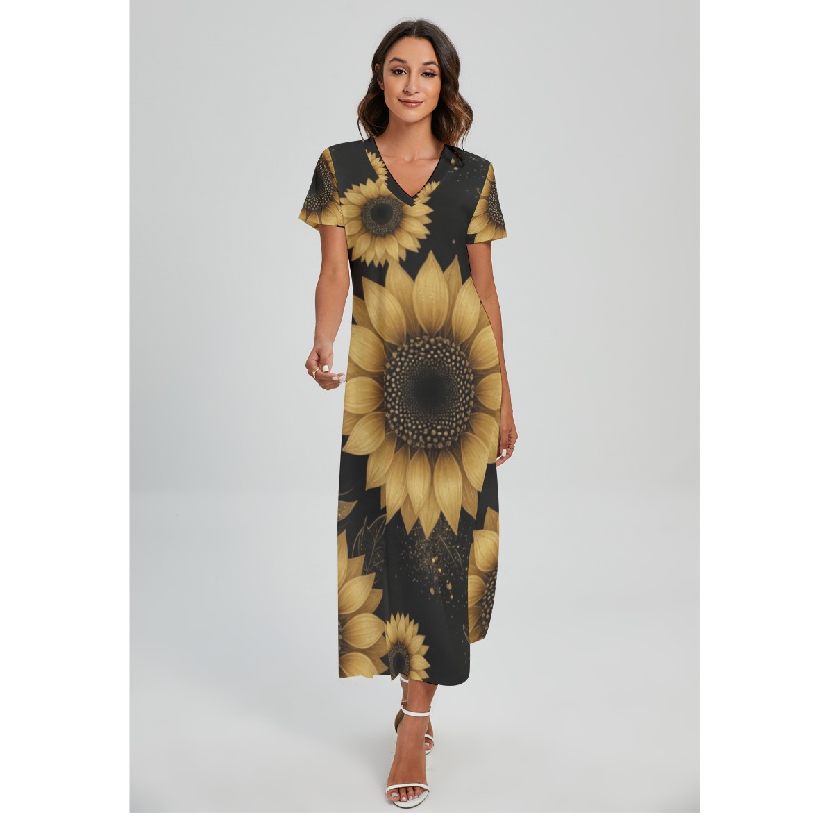 Dress with slit