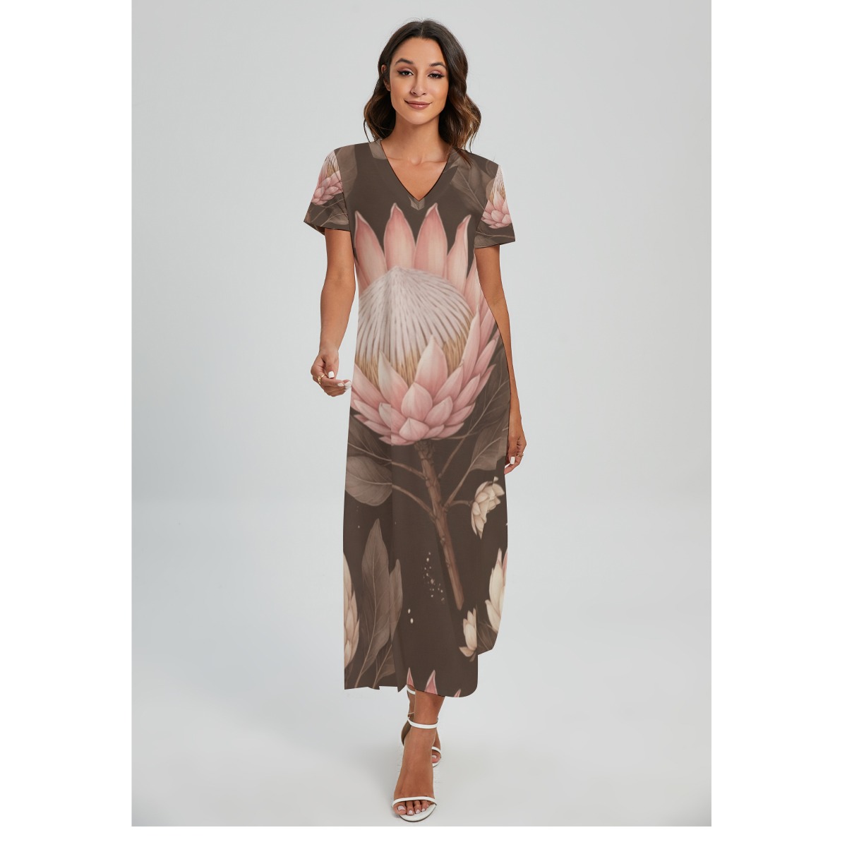 Dress with slit
