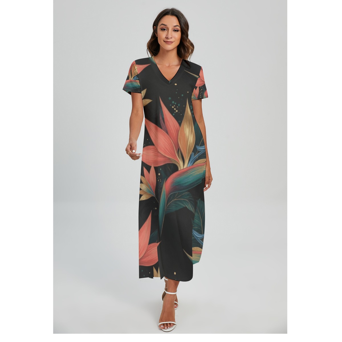 Dress with slit