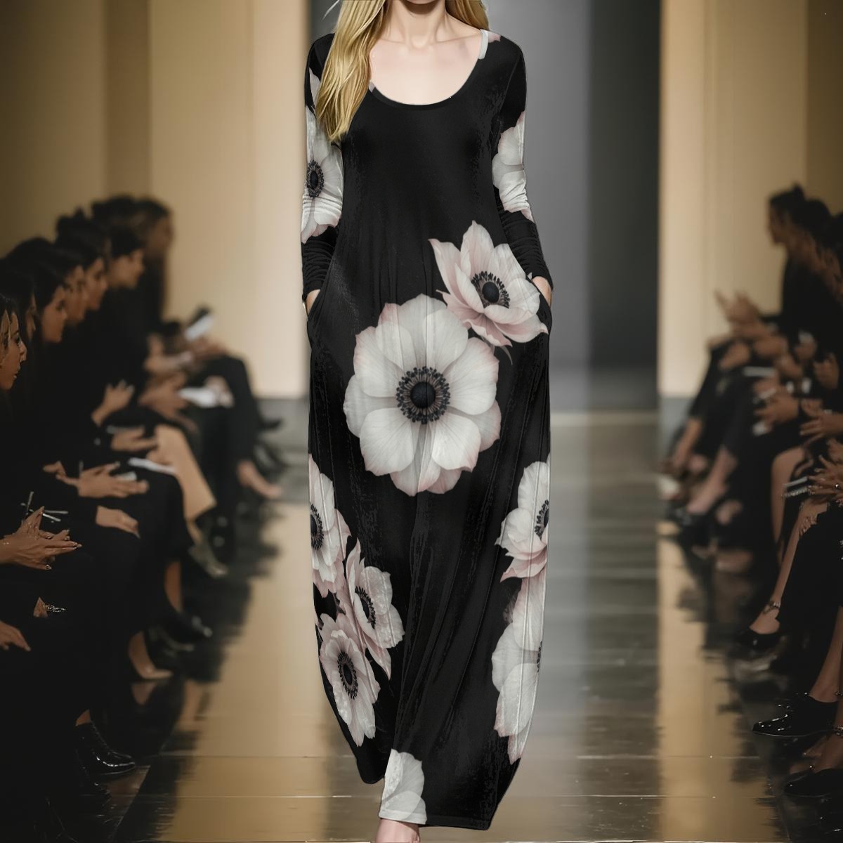 Maxi dress, velvet