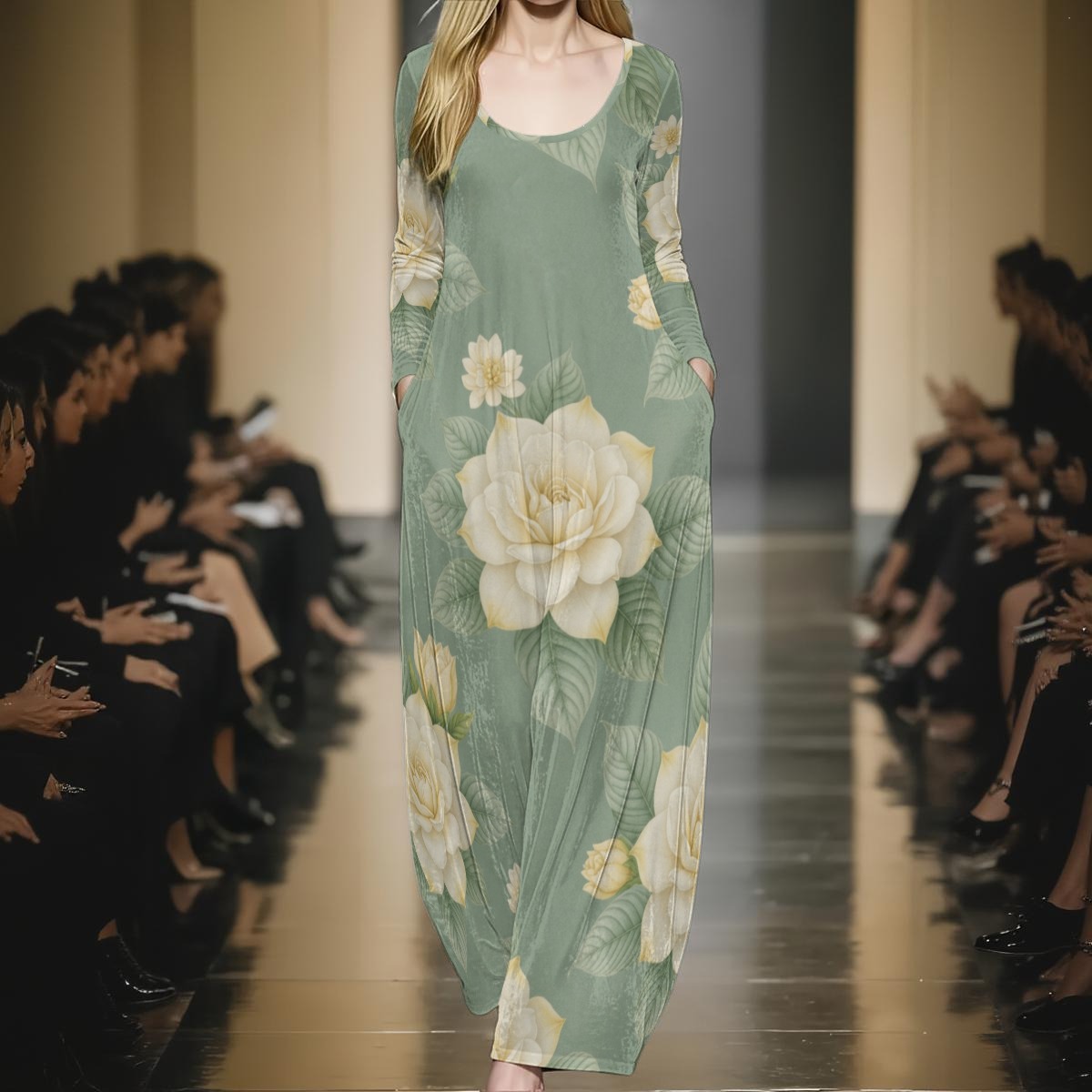 Maxi dress, velvet
