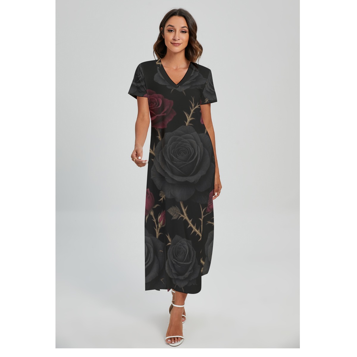 Dress with slit