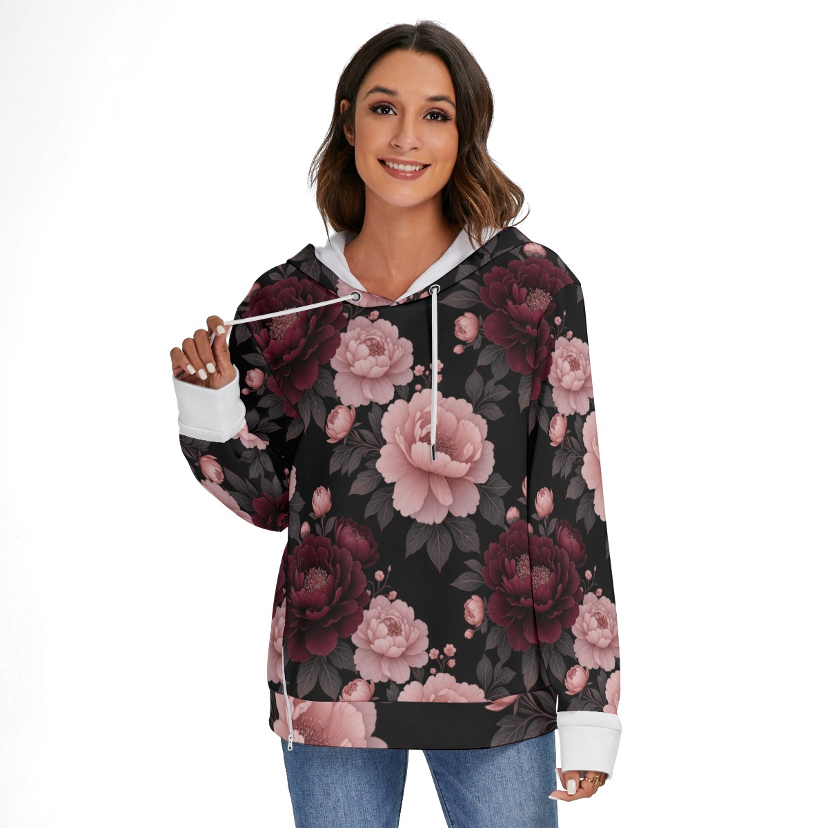 Bluza z kapturem ocieplana