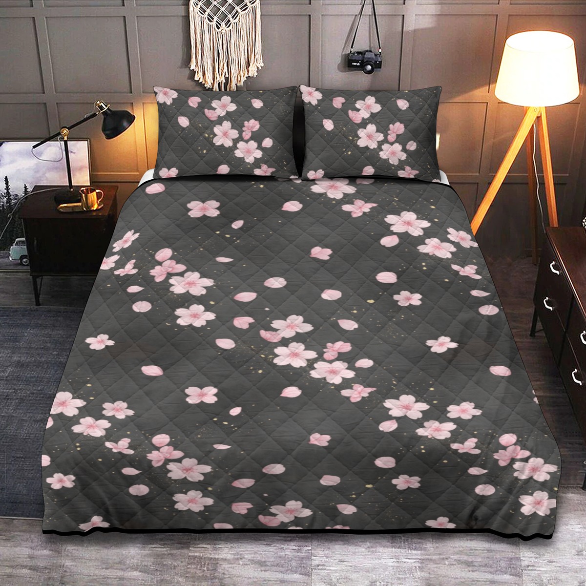 Quilt & Pillow Cases With  Edge-wrapping Strips (P9MQZ)