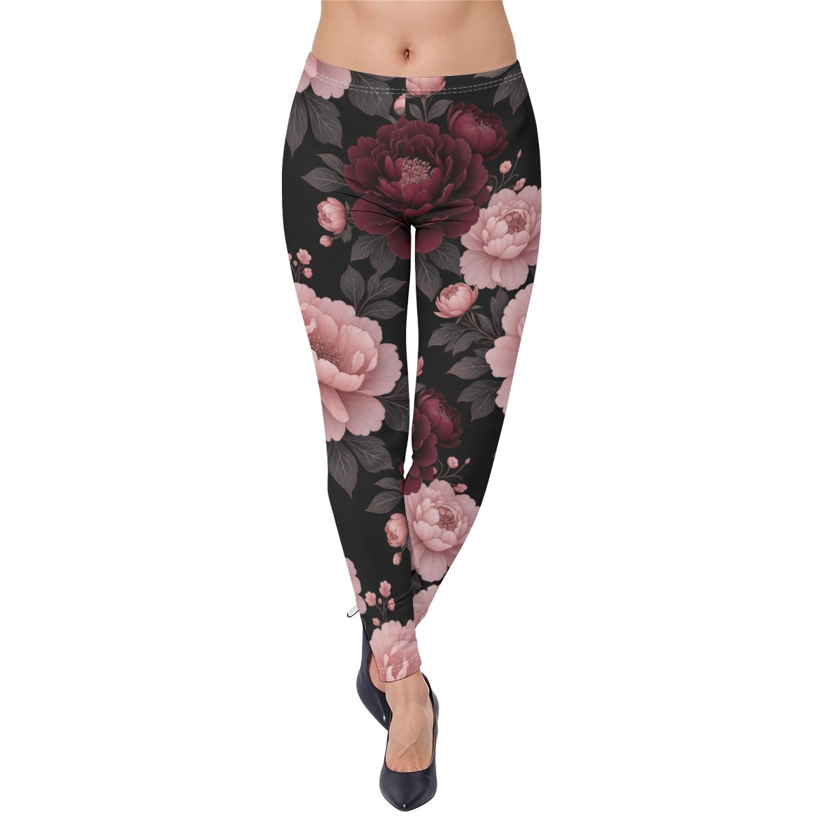 All-Over Print Women's High-Stretch Leggings (P9RAM)